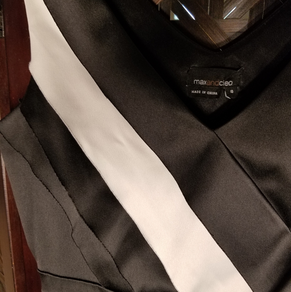 Black & White Sleeveless Dress - Picture 6 of 6